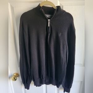 Glenmuir 1891 Premium Cotton Men's Golf sweater  Black Size Large
